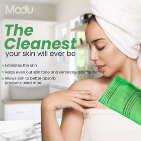 Modu mitts hung to dry after washing showing easy care and reuse benefits