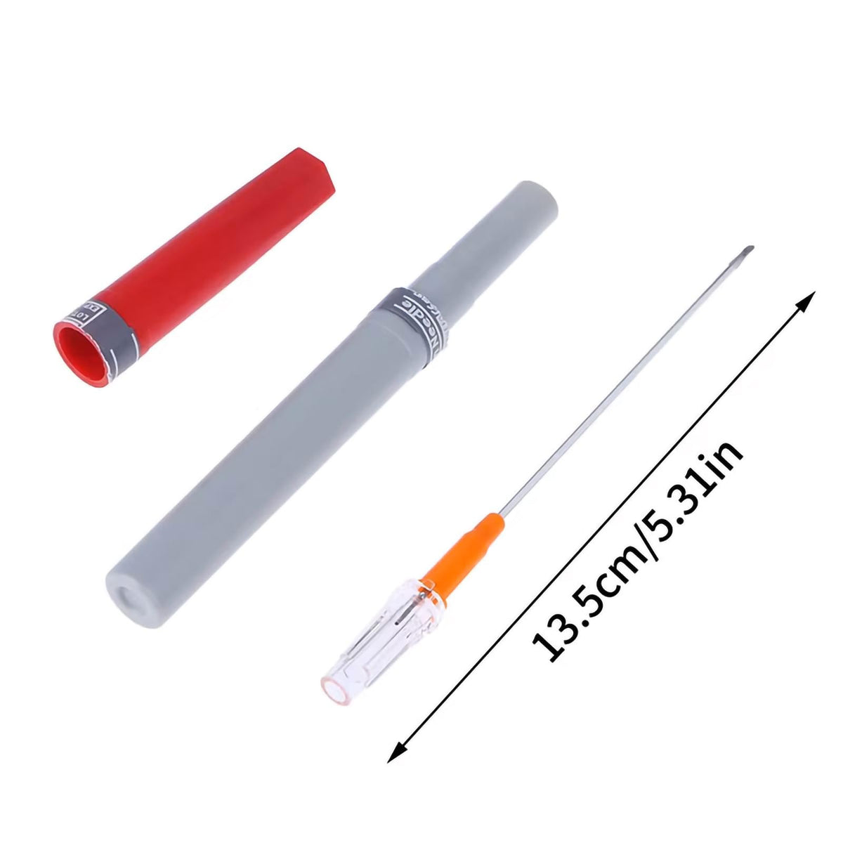 Moduzila needles tucked in a backpack pocket for easy carry benefit