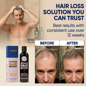 Moerie application in shower demonstrates easy daily use benefit