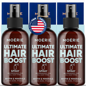 Moerie front bottle view showing clean packaging and product benefit