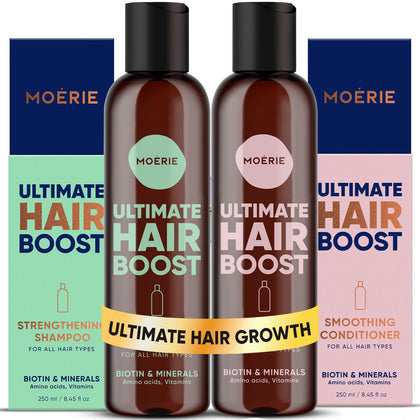 Moerie front bottles pair showing packaging and product identity benefit clarity