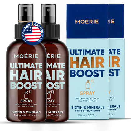 Moerie bottle front packaging showing product and volume for quick recognition and confidence