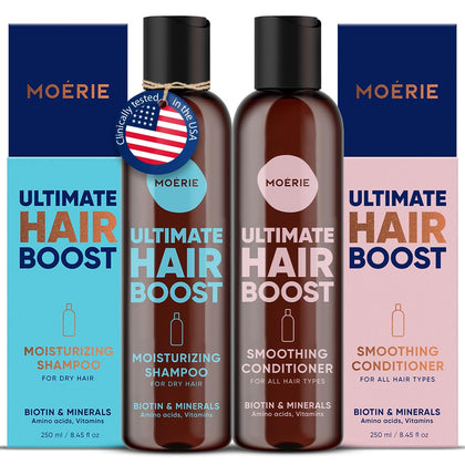 Moerie front packaging duo showing both bottles and benefits