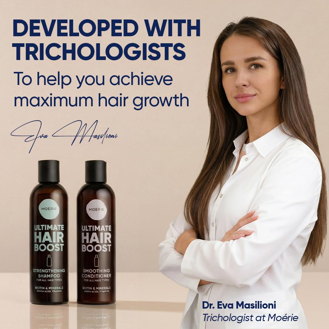 Moerie in-shower application showing simple routine benefit