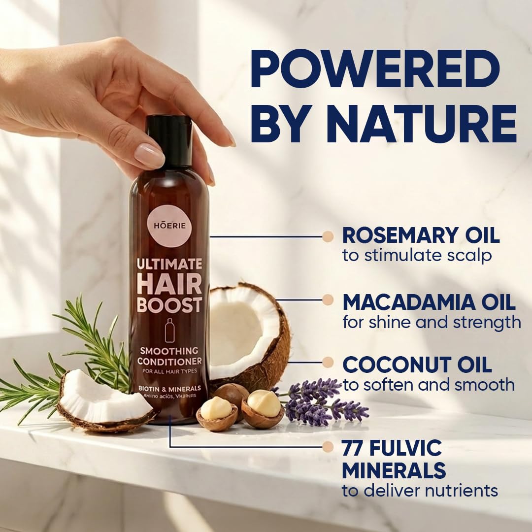 Moerie label nutrients closeup lists biotin and fulvic minerals benefits