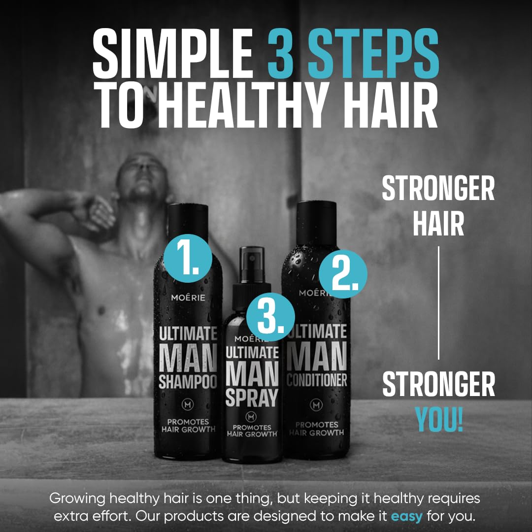 Moerie displayed in bathroom routine promoting easy daily use