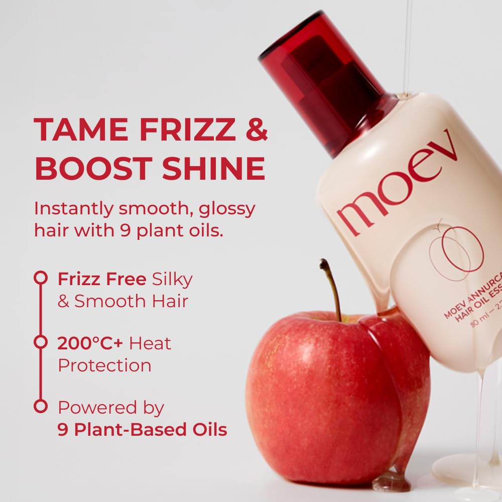MOEV pump and label close-up highlighting ingredient list and clarity benefit