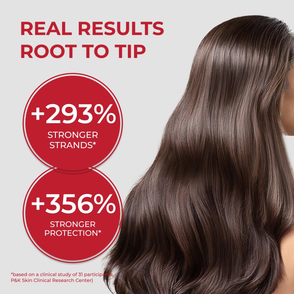 MOEV in-use during blow-dry showing heat protection and smooth styling result