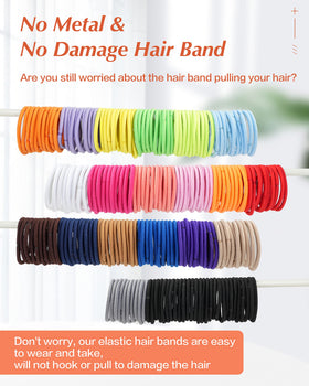 MoHern hair tie securing a ponytail showing gentle, no-damage grip