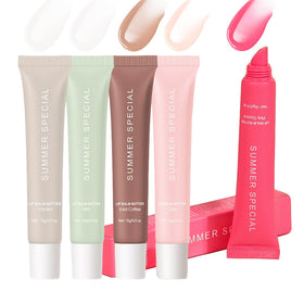 MoJinYuPm front packaging showing five lip butters and set benefit