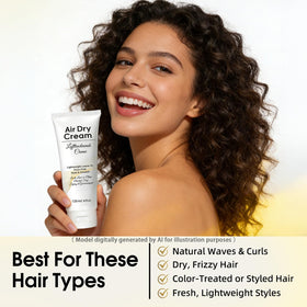 Mokasakiso before and after comparison showing reduced frizz and shine