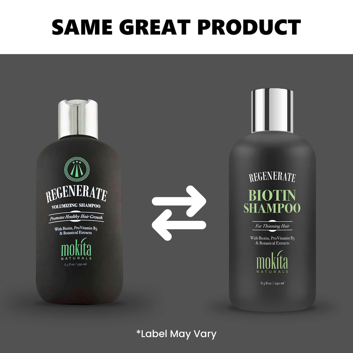 Mokita Naturals on bathroom shelf styled in a daily care routine setting