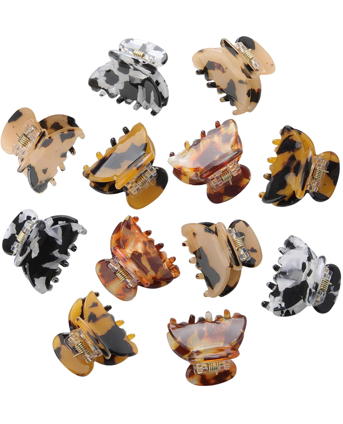 Molans amber clip front view showing compact shape and discreet hold
