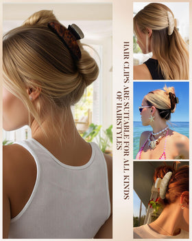 Molans clip in medium updo demonstrating secure non-slip hold and style