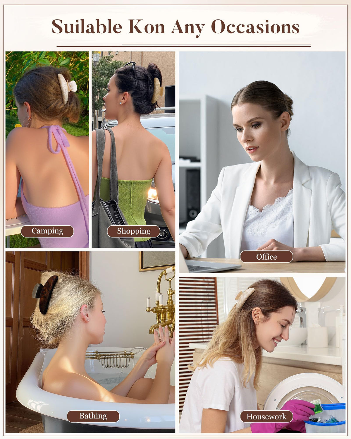 Molans clips on tote bag used as accessory adding color and function