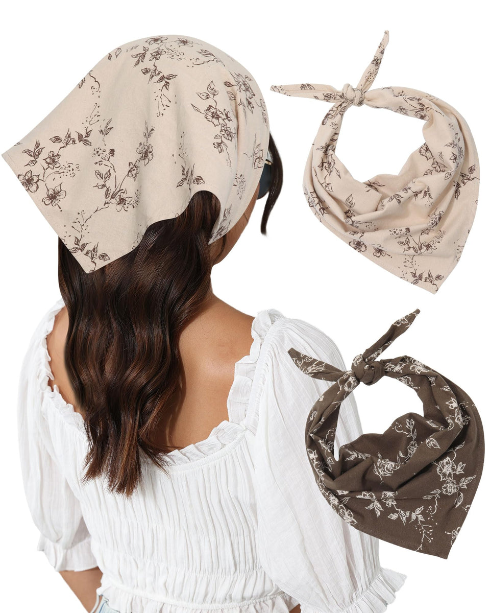 Molans front packaging showing two floral bandanas and clear styling options
