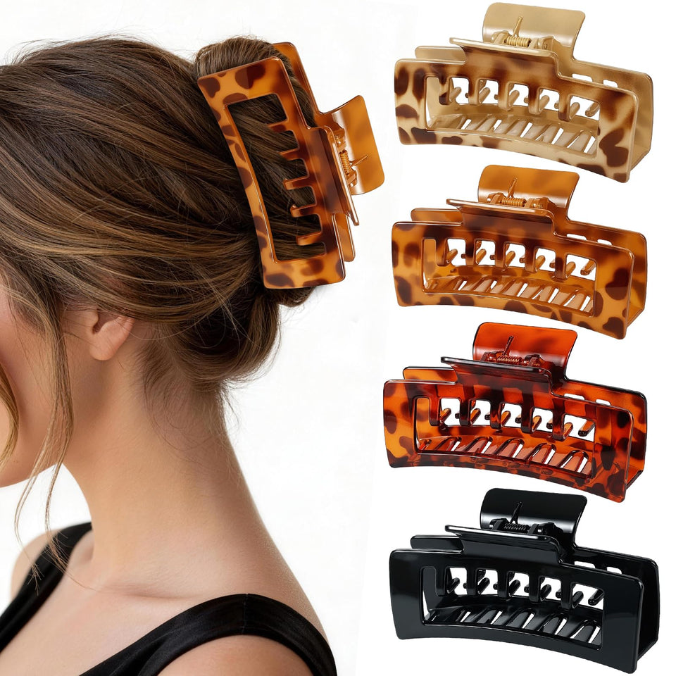Molizummy front view of four clips showing styles and colors, practical convenience
