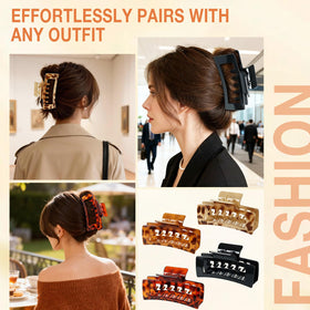 Molizummy clip holding a high bun demonstrating firm hold and comfortable wear