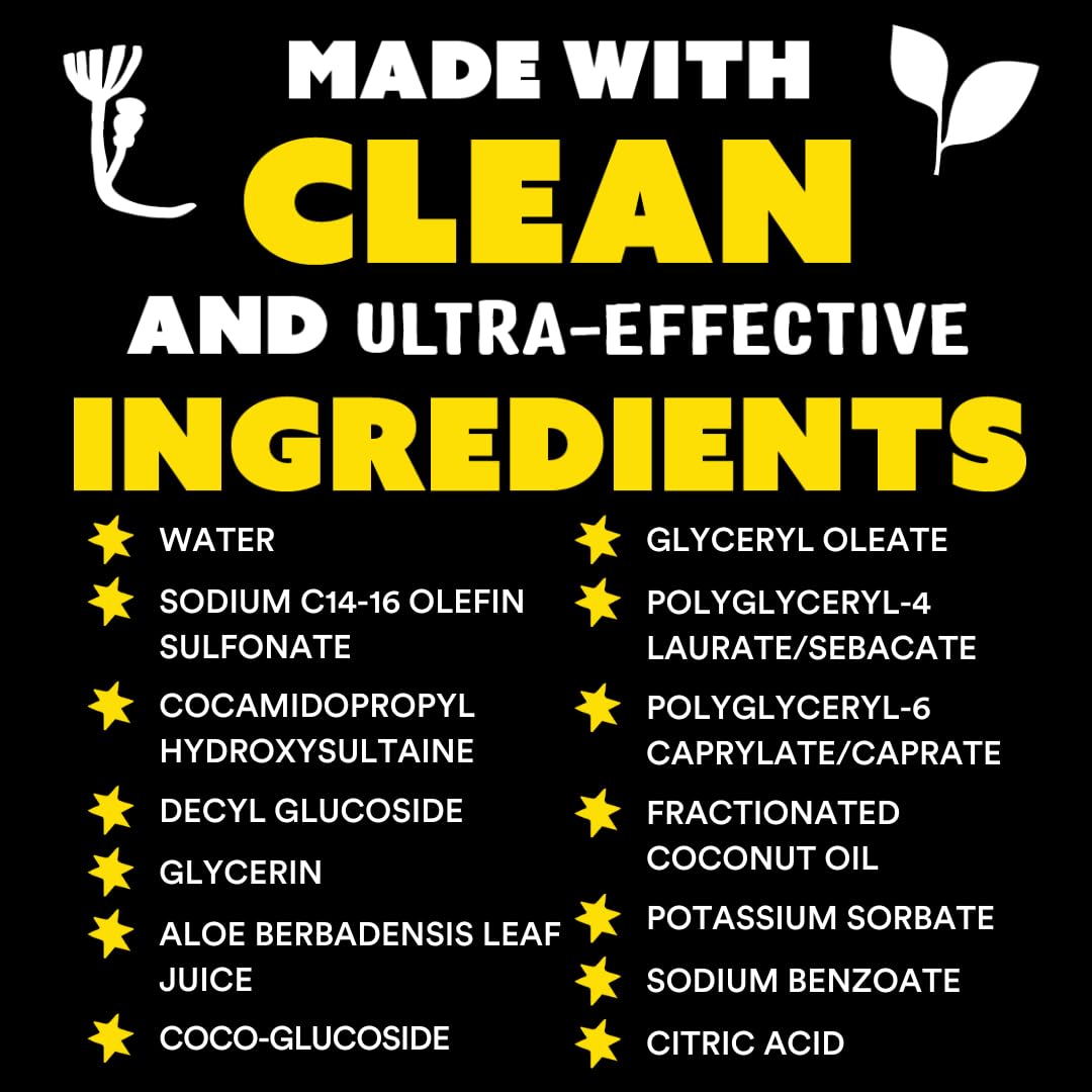 Molly's Suds label detail highlighting clean-ingredient list and transparency benefit