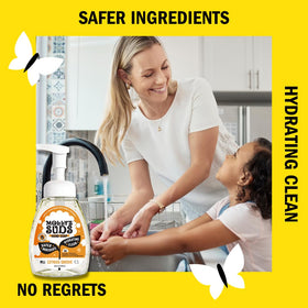 Molly's Suds label detail highlighting clean ingredients and transparency