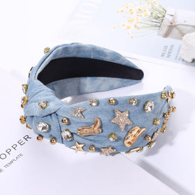 MOLOCH headband worn at concert styling with outfit for eye-catching photos