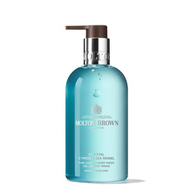 Molton Brown bottle front packaging showing coastal fragrance and premium look