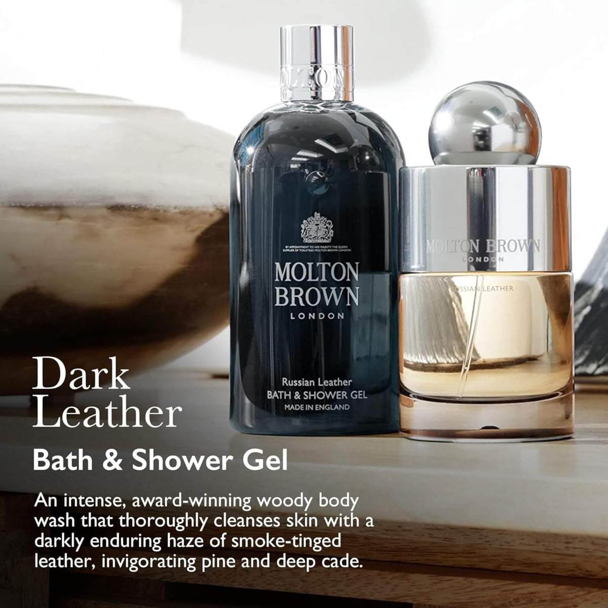 Molton Brown pump close-up demonstrating easy dispensing and premium finish