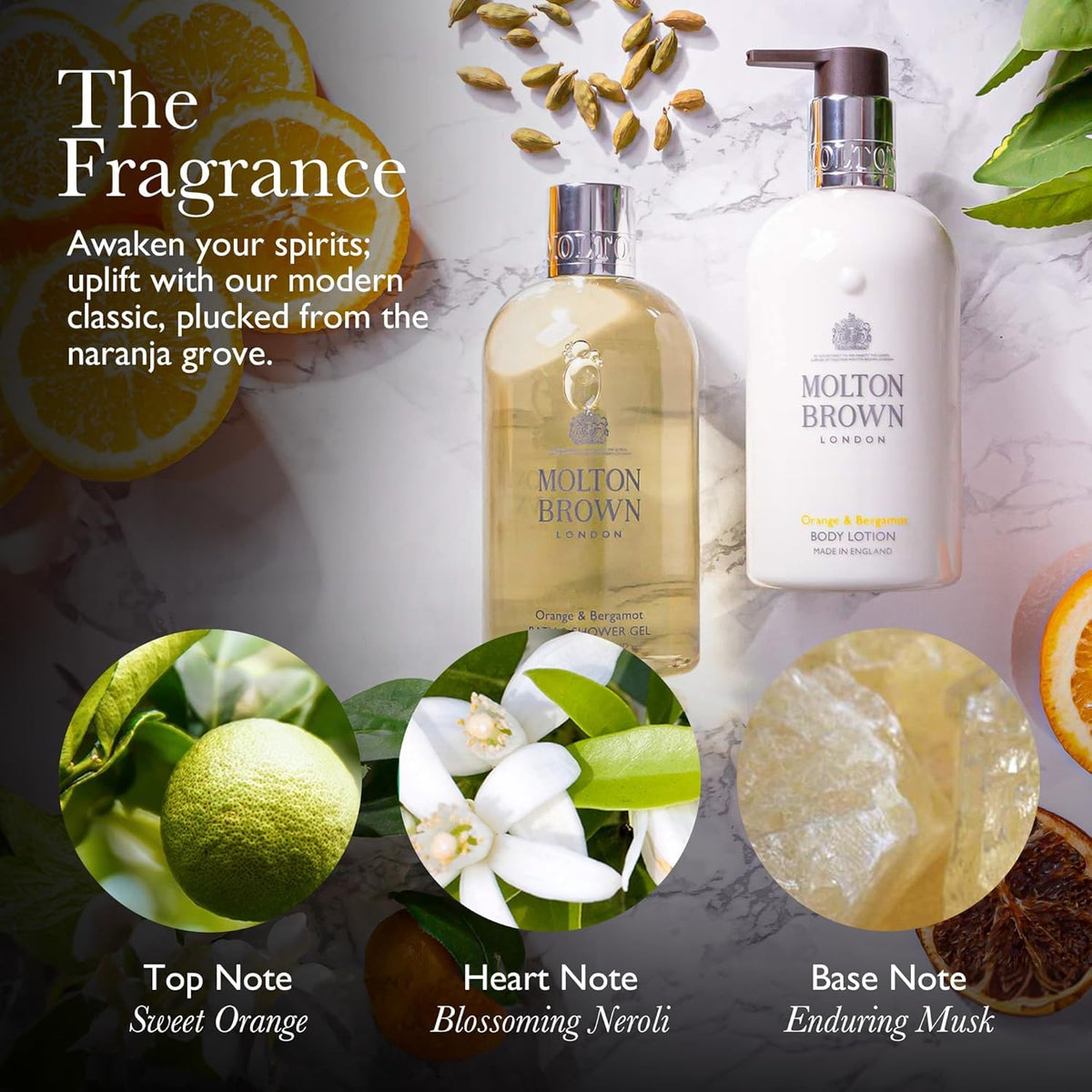 Molton Brown liquid texture close-up showing lather, demonstrates gentle effective cleanse