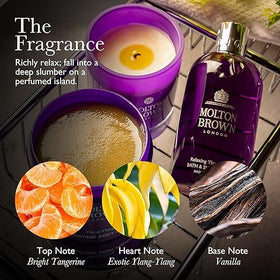 Molton Brown texture foam closeup demonstrating creamy lather benefit