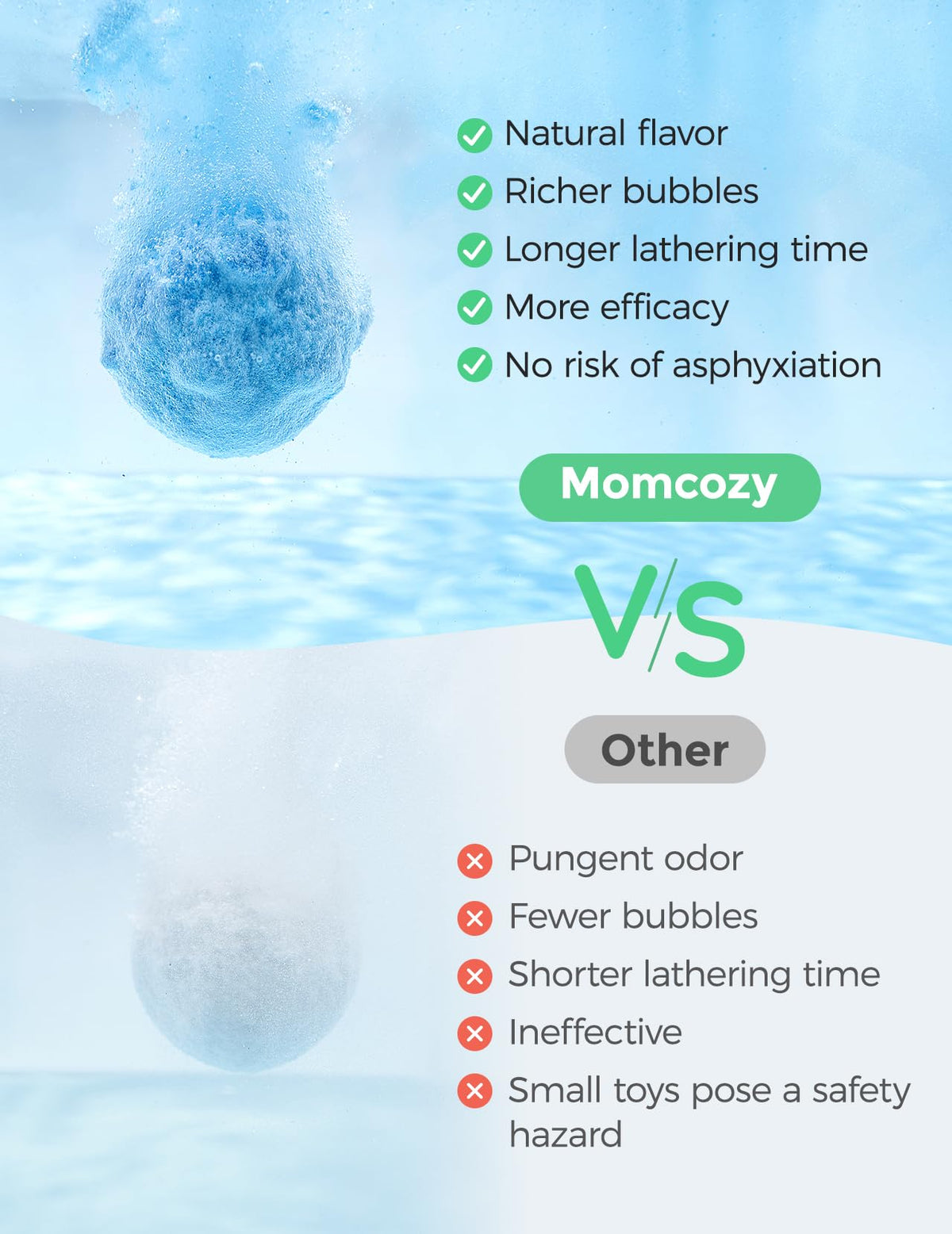 Momcozy label closeup showing natural ingredient list for reassurance