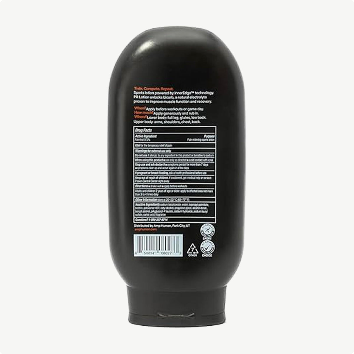 Momentous PR Lotion applied to quadriceps to support performance