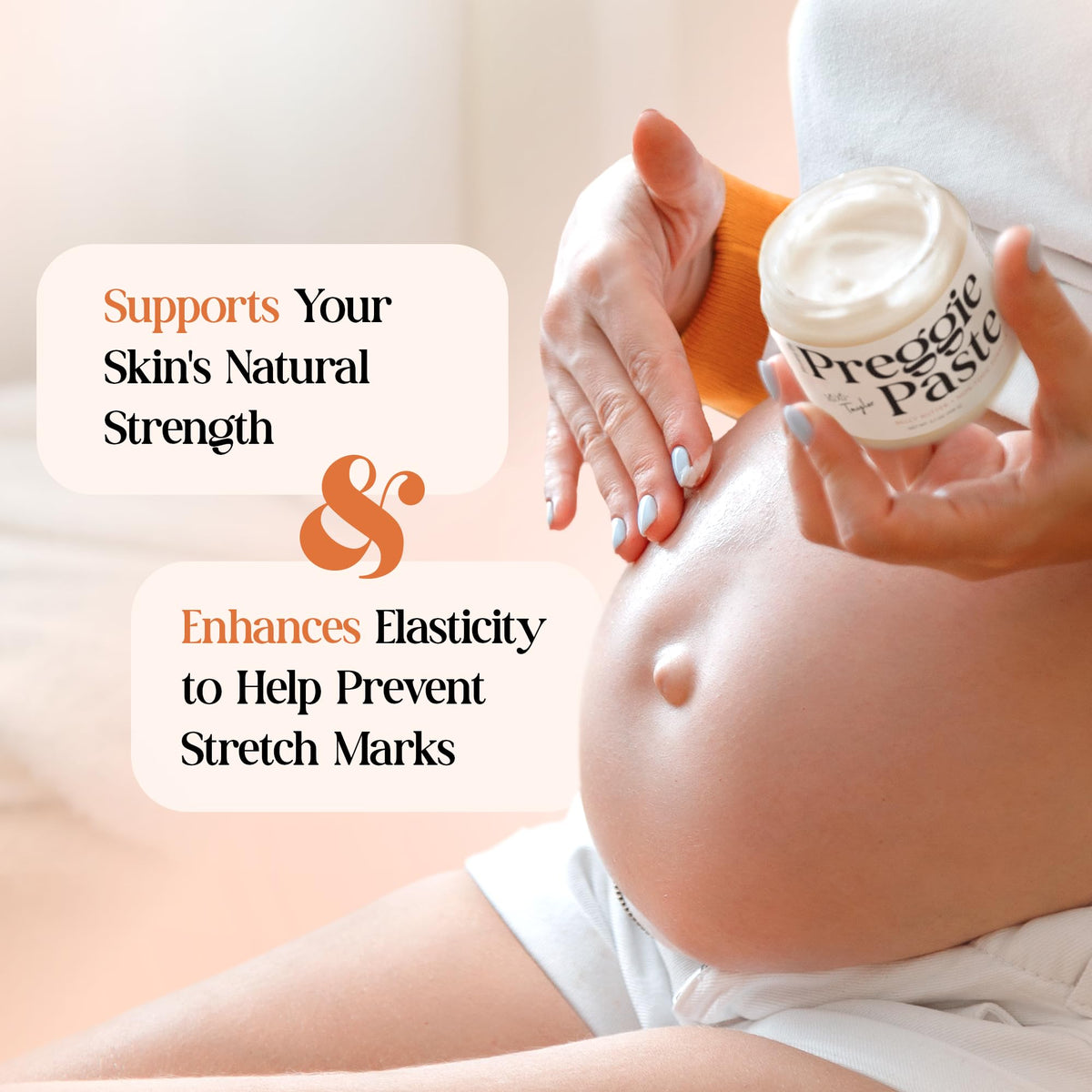 MOMMY LIFE nighttime routine scene demonstrating bedtime moisture retention