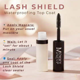 Mommy Makeup wand detail demonstrating easy slim brush for precise application