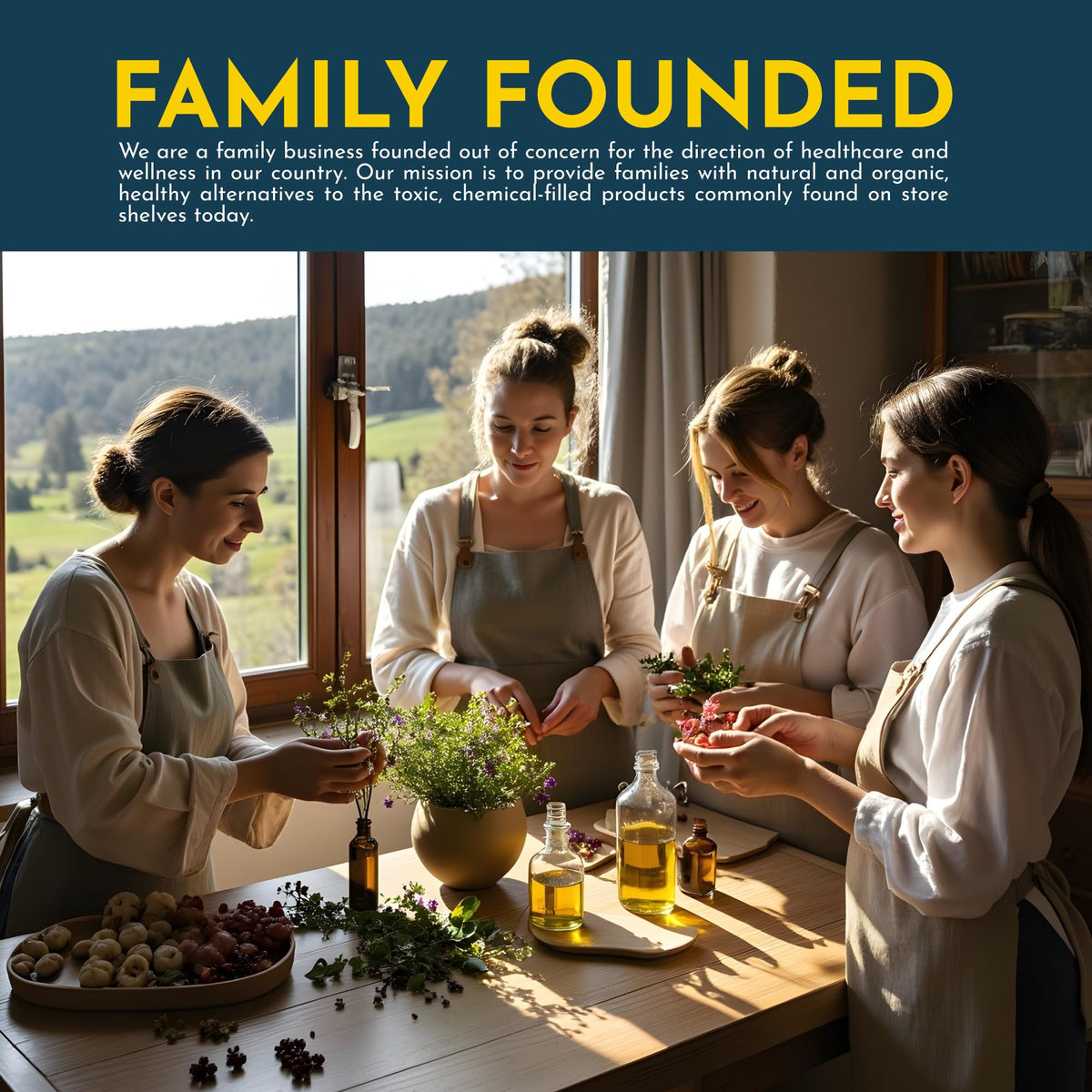 Mommy's Natural Helpers made-in-USA small-batch label emphasizing quality sourcing