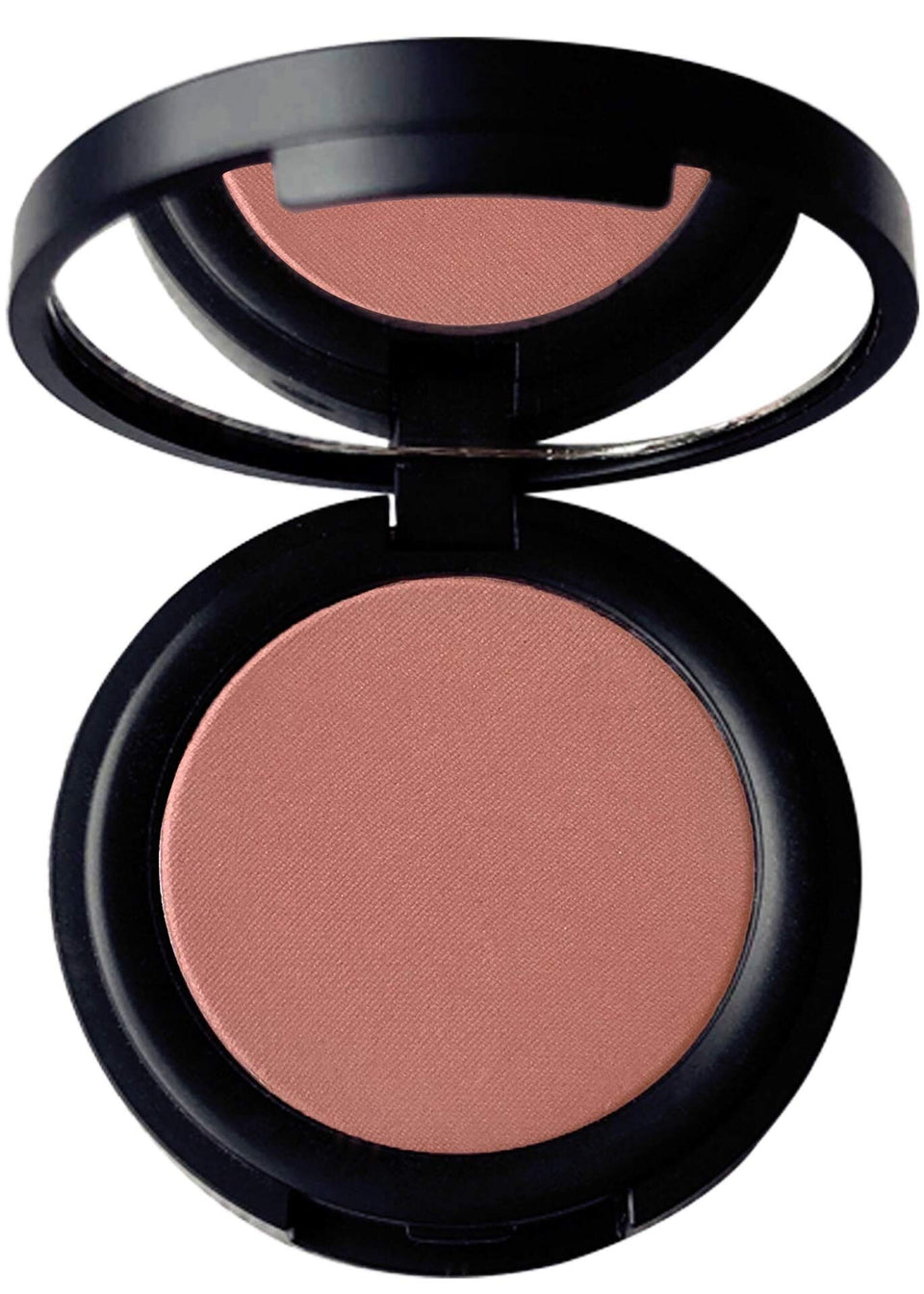 Mom's Secret compact front showing Dusty Rose shade and travel-ready design