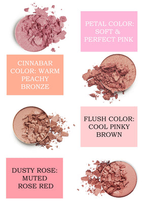 Mom's Secret powder texture swirl highlighting silky, buildable finish