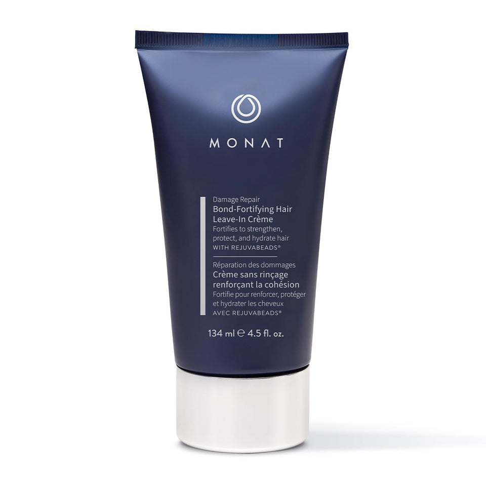 MONAT front packaging showing elegant bottle and label, conveys premium care