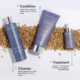 MONAT IR Clinical label closeup showing ingredient highlights and clean formulation