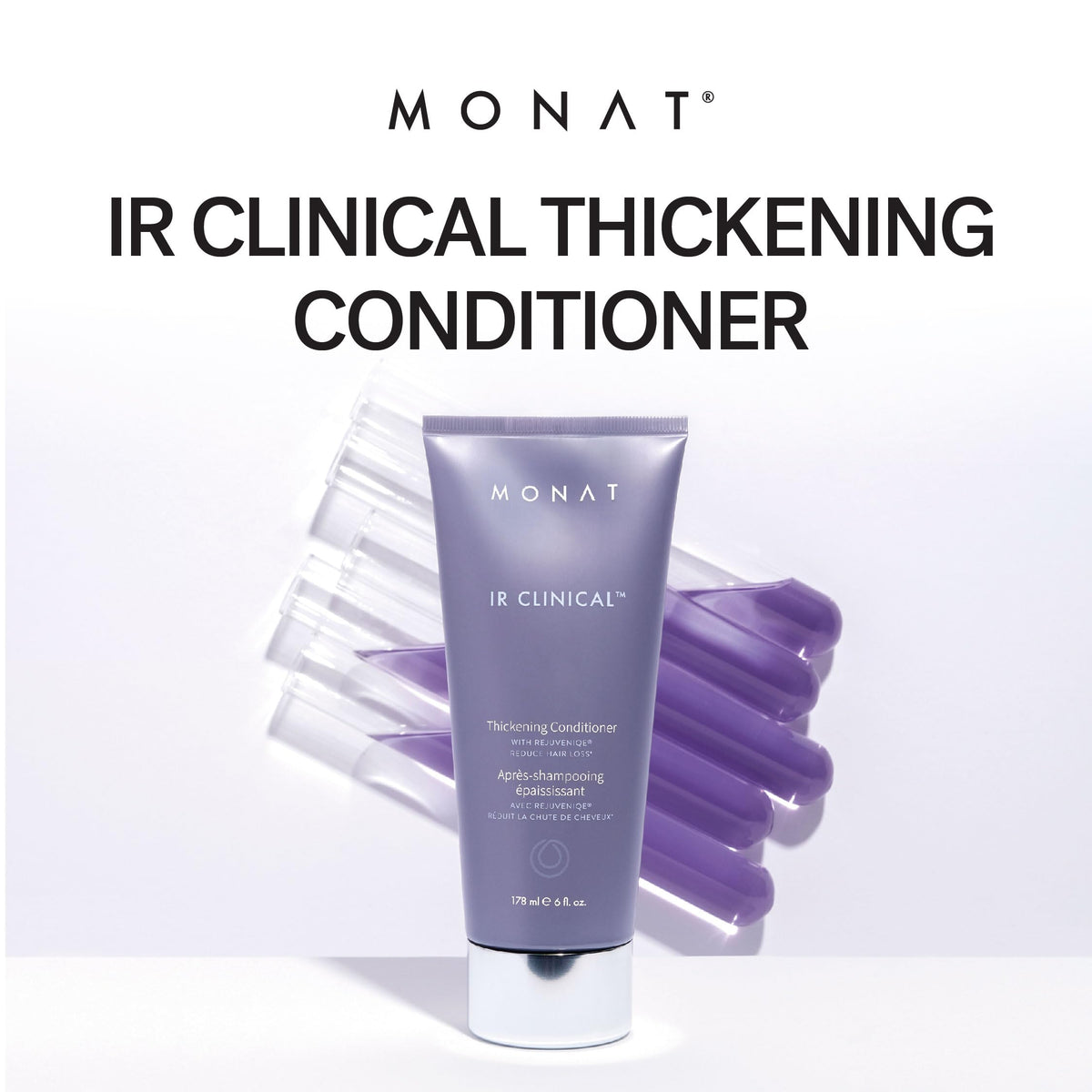 MONAT IR creamy conditioner texture showing smooth spreadability