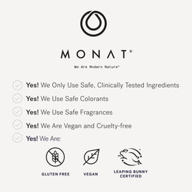 MONAT IR held in hand for size comparison and travel-friendly scale