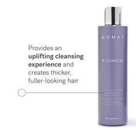 MONAT shampoo cap open showing smooth gel texture and shine