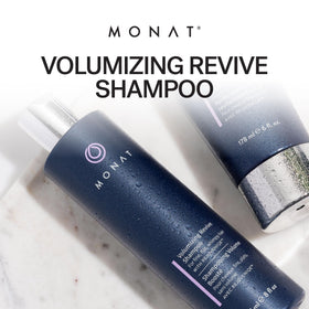 MONAT shampoo lather close-up showing airy foam for gentle, effective cleansing