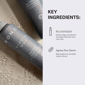 MONAT The Champ next to everyday items to show compact travel-friendly size