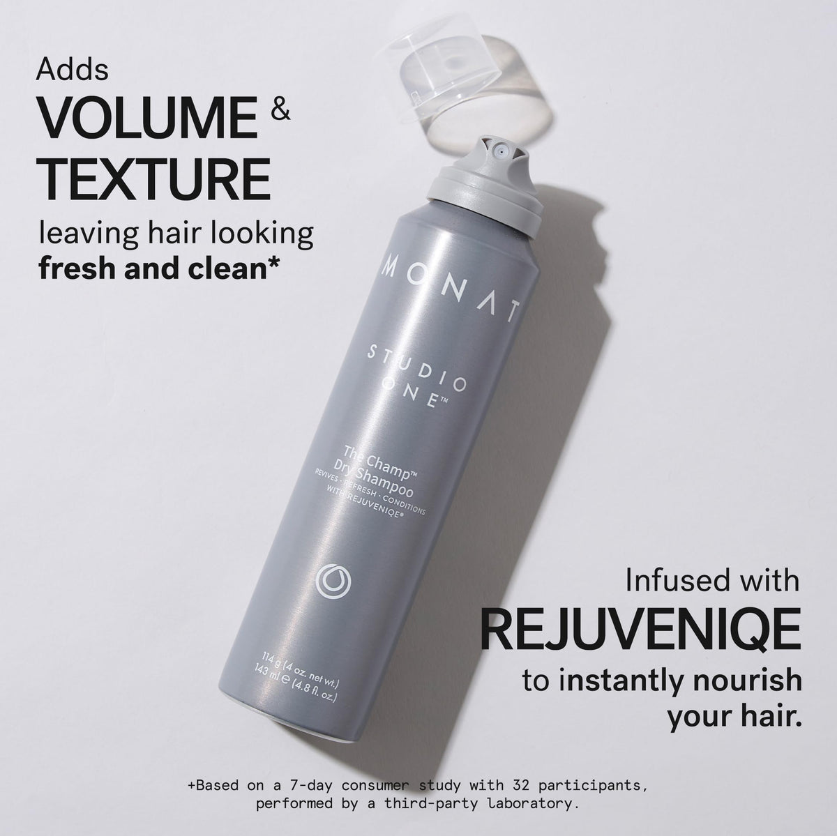 MONAT The Champ texture close-up showing fine rice starch for oil absorption