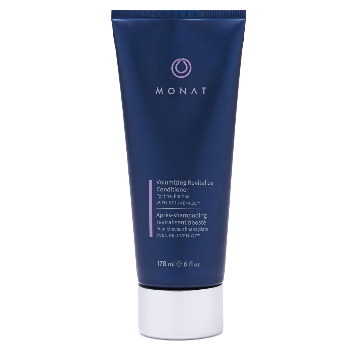 MONAT front bottle view showing lightweight volumizing conditioner benefits