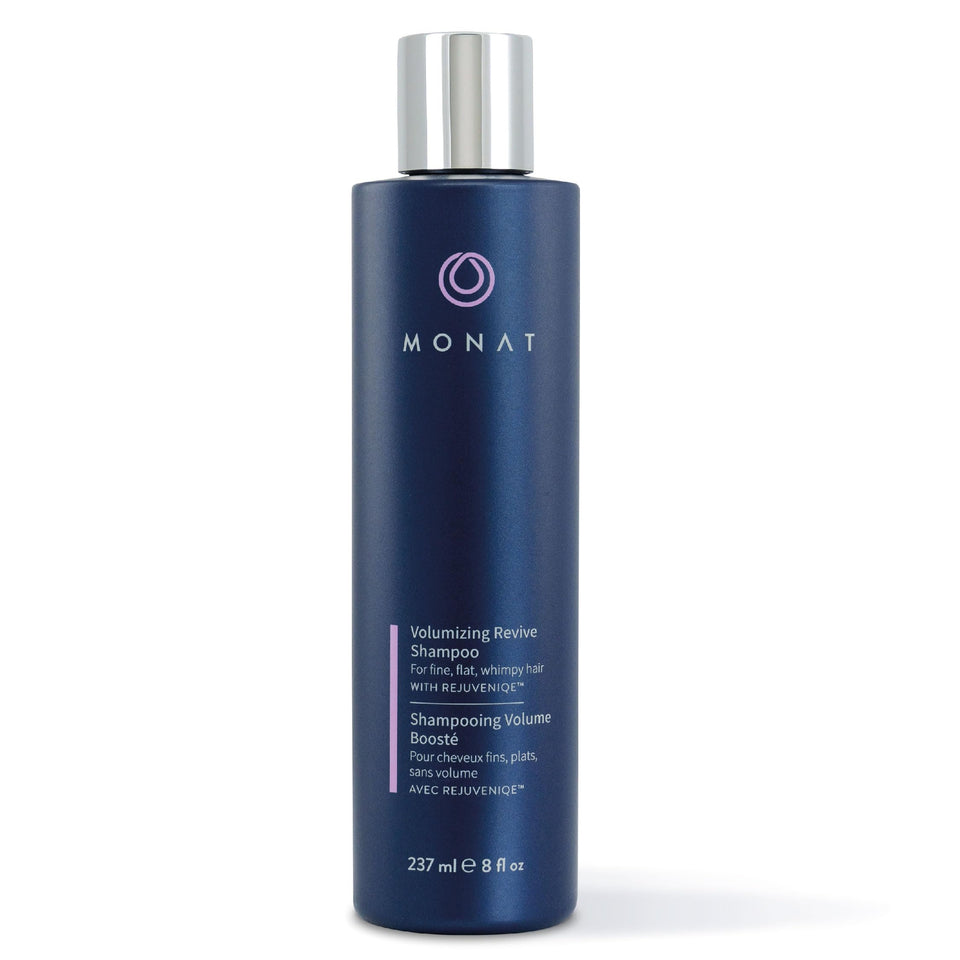 MONAT bottle front view showing packaging and lightweight volumizing benefits