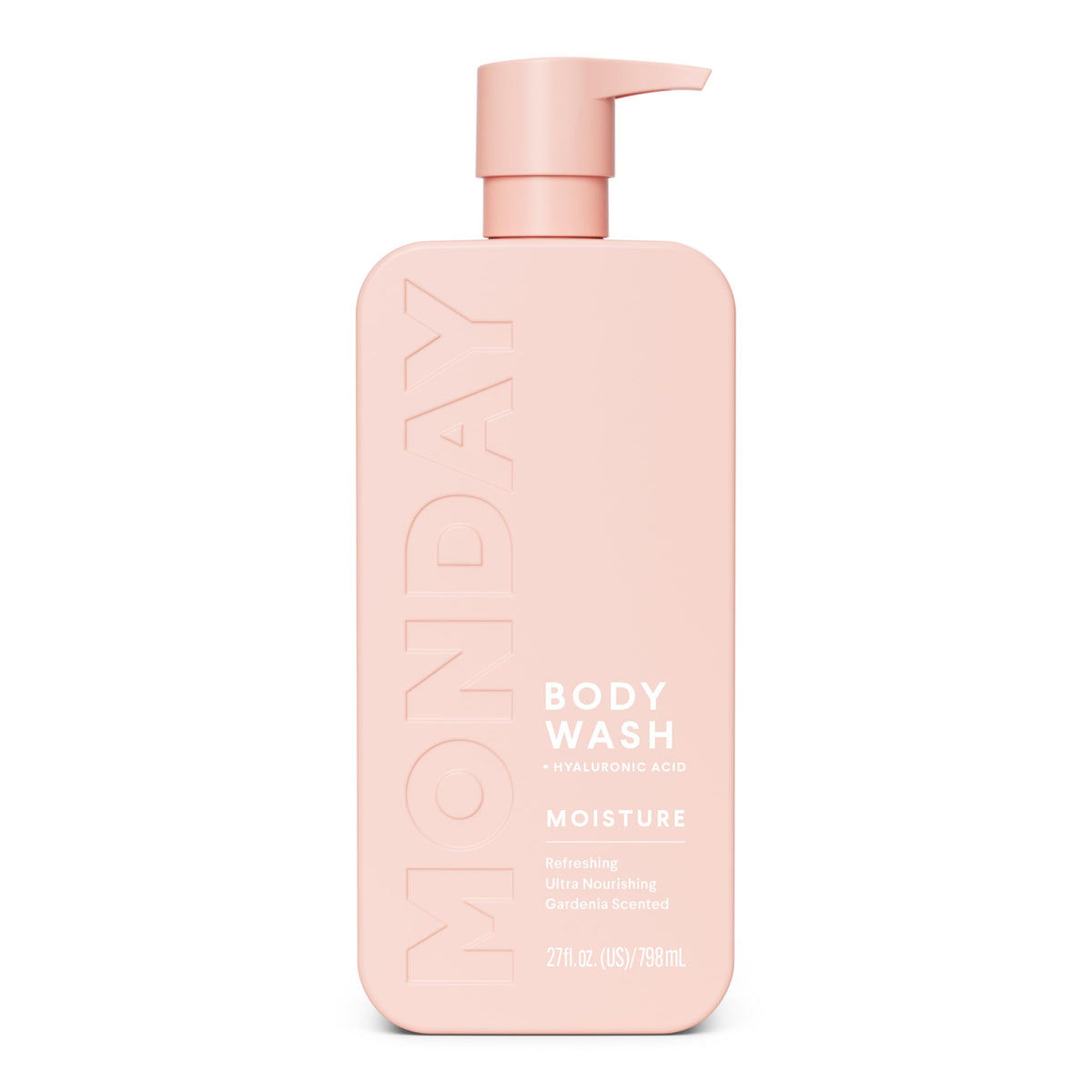MONDAY HAIRCARE front bottle view showing label and volume, clear product identity and benefit