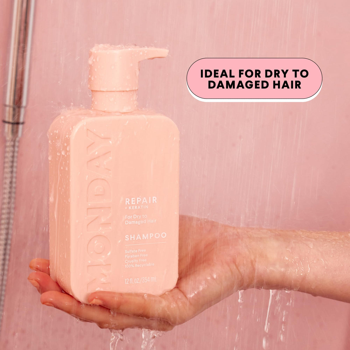 MONDAY HAIRCARE conditioner cream texture showing rich hydration and smoothness