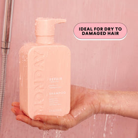 MONDAY HAIRCARE conditioner cream texture showing rich hydration and smoothness