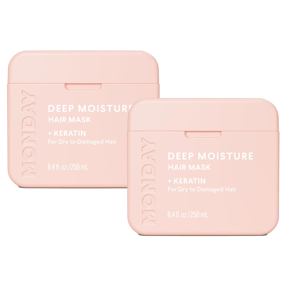 MONDAY HAIRCARE dual pack front view showing product and branding benefit hydration